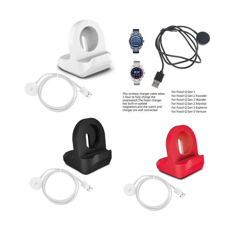 Cargador Inalámbrico Cargador Para Reloj Fossil USB Fast Charging