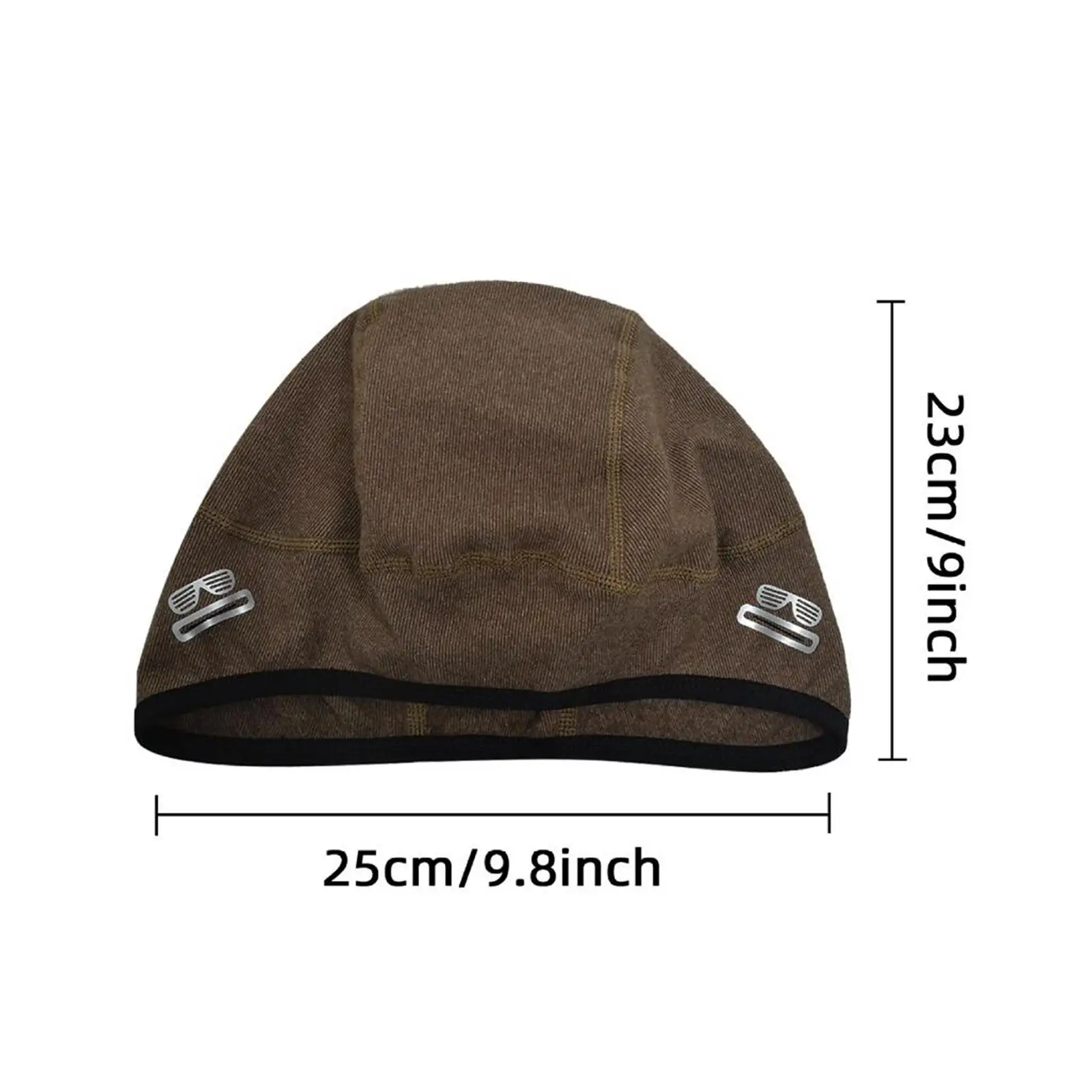 Skull Cap Helmet Liner Stretch Earflaps for Men Beanie for Outdoor Sports Motorcycle Climbing Skiing Forehead Ear Protection Hat