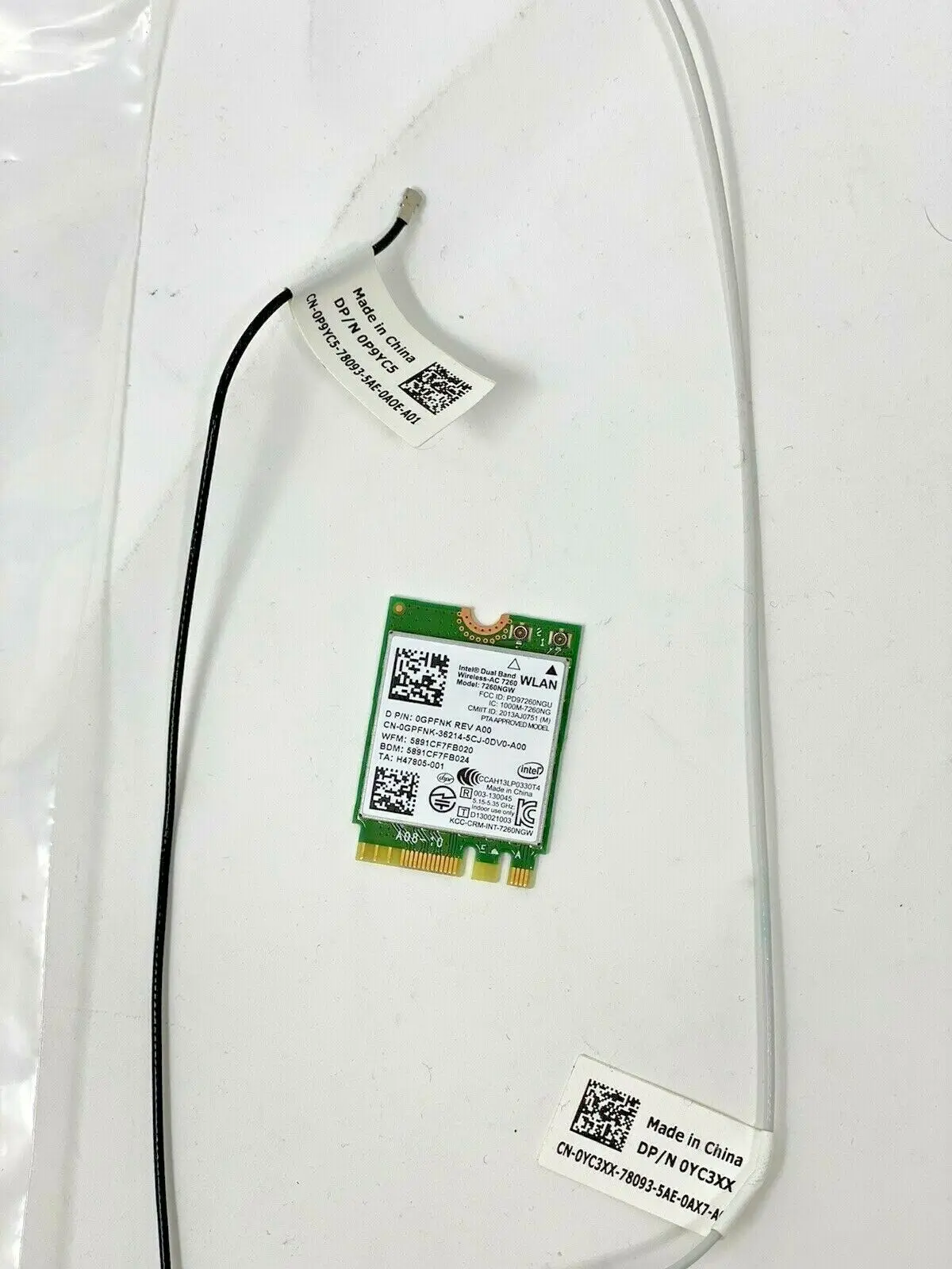 New WIFI Cable/ANTENNA Wireless Network Card For DELL 3020M 3060M 3040M