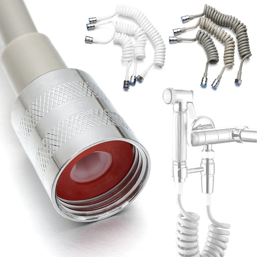 

Accessories Flexible Telephone Line Style Spring Shower Hose Toilet Bidet Bath Sprayer Connect Pipe Water Plumbing