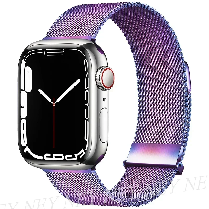 Sleek Milanese Loop Metal Watch Band Strap