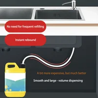 ชุดท่อต่อเครื่องจ่ายสบู่สแตนเลสขั้นสูง-เหมาะสำหรับอ่างล้างจานในครัวและห้องน้ำ เครื่องจ่ายสบู่อัตโนมัติ 5