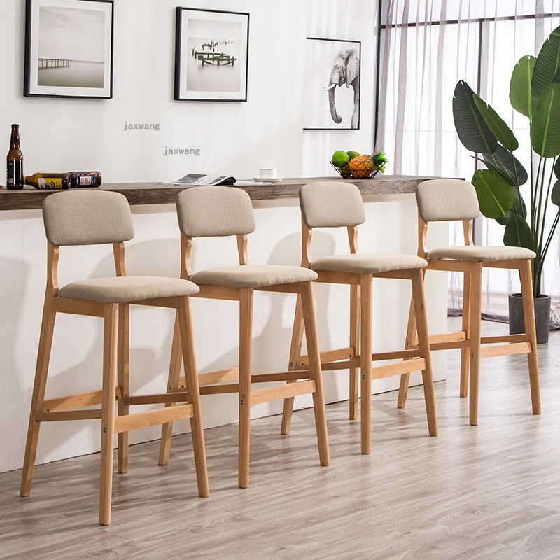Counter Stools Kitchen Counter Chairs Modern Nordic Kitchen Stools Solid Wood Aliexpress