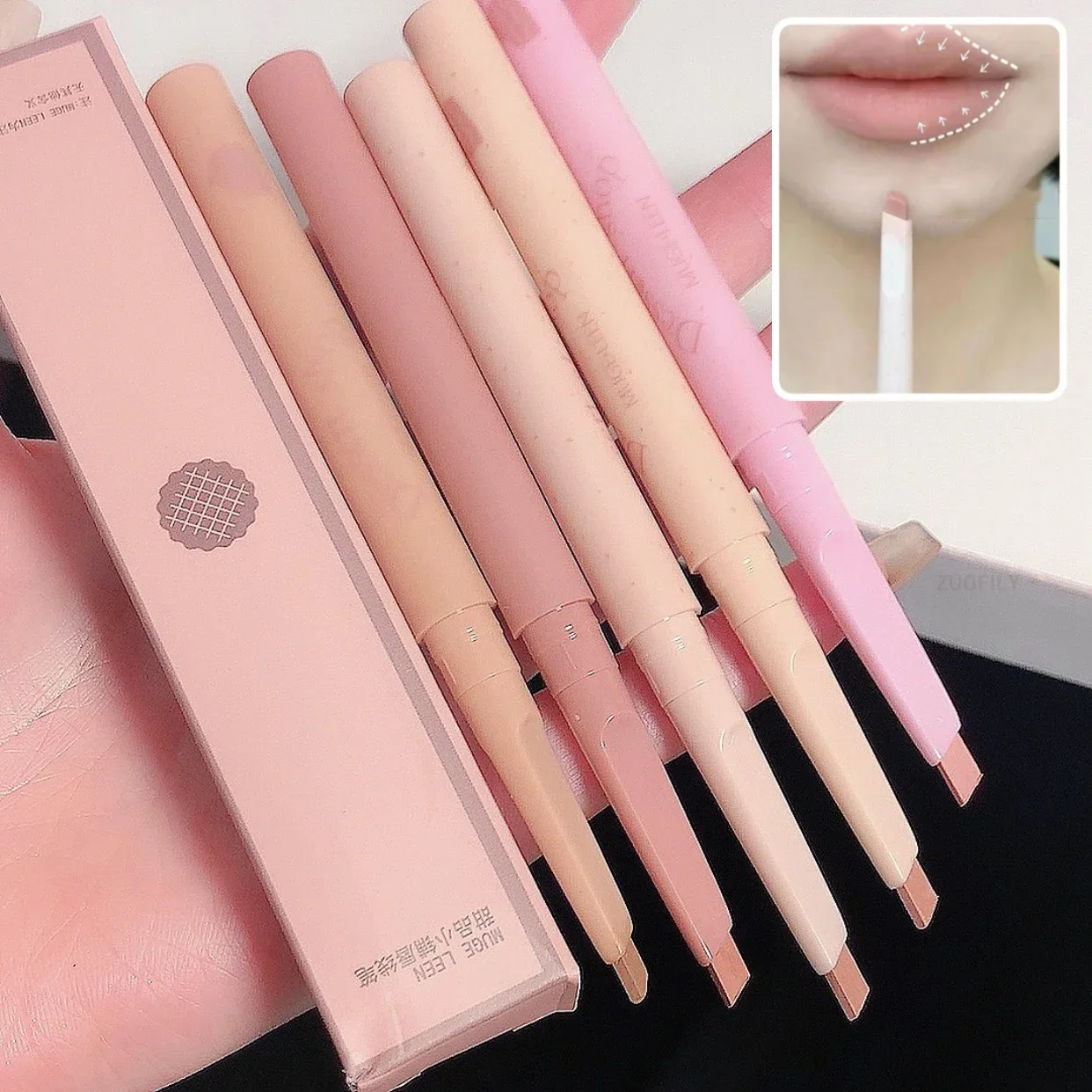 Lip Liner Pencil Lip Liner Lipliner Pencil Matte Long Lasting Contour Non-stick Waterproof Smooth Velvet Lip Tint Makeup
