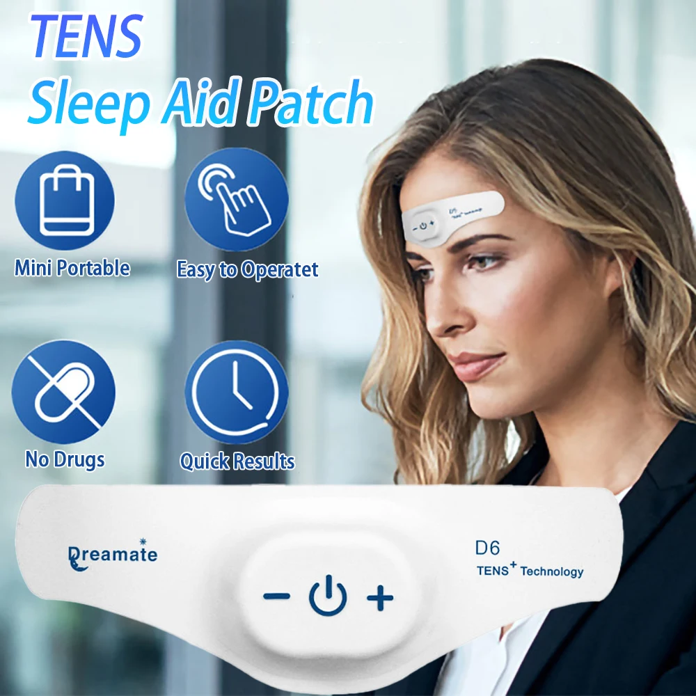EMS TENS Sleeping Aid Device Smart Sleeping Relieve Insomnia Instrument Help Sleep Night Anxiety Therapy Relaxed Pressure Relief