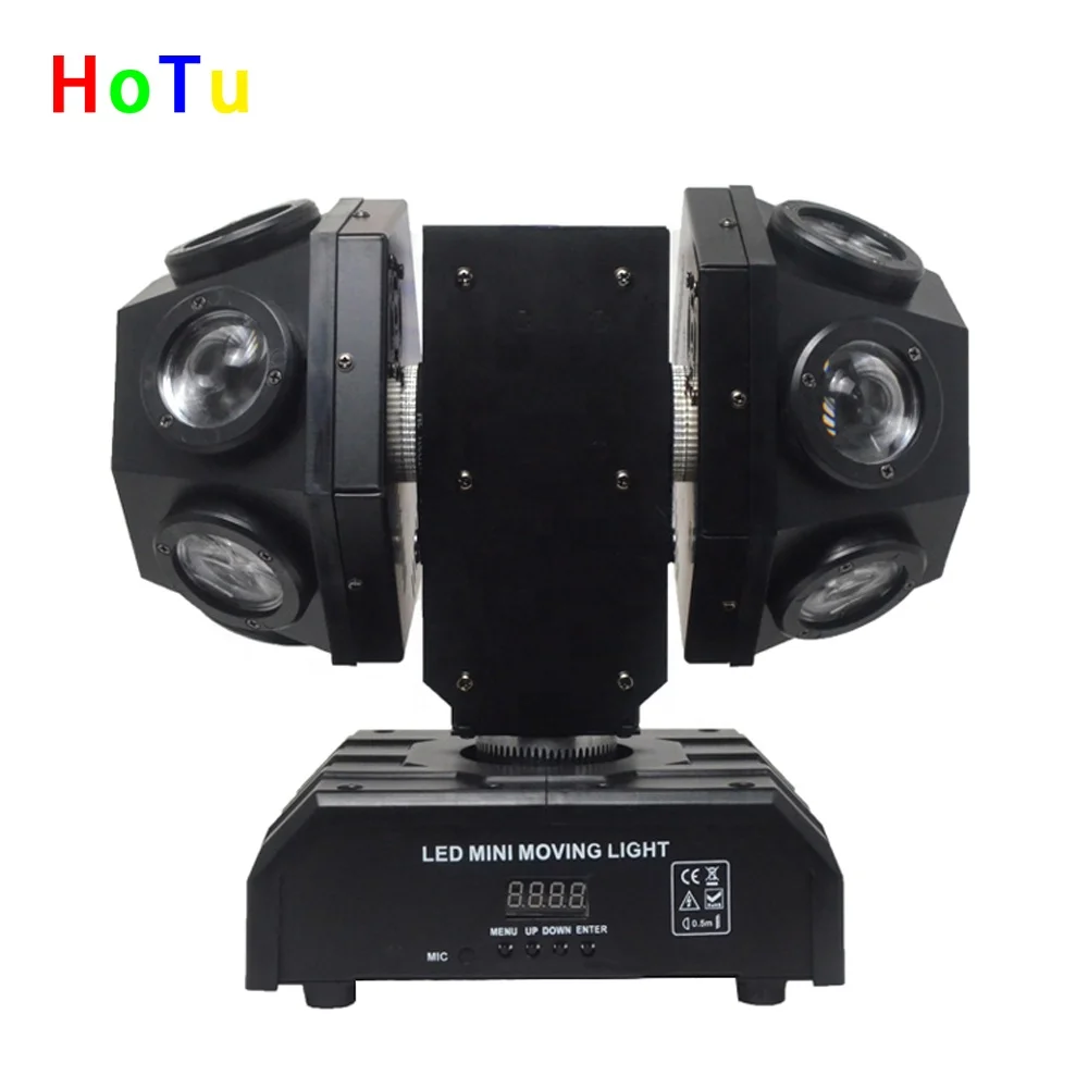 12pcs LED Full Color Laser Double Arm Shaking Head Bar KTV Stage Theater LED DJ Four-color Cool  Light