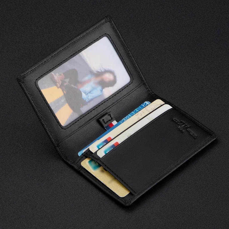 Men's Leather Wallet Case Small Card Mini Short Vertical Cowhide Wallet Portable With Gift Box wallet card holder,leather wallet,credit card wallet,card wallet,document card wallet,wallet card bag