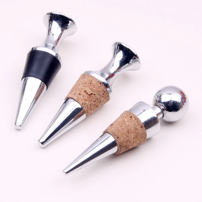 

Bar Tools Silicone Alloy Heart Round Head Storage Twist Cap Plug Red Wine Cocktail Metal Sealing Cork Bottle Stopper 2pcs/lot