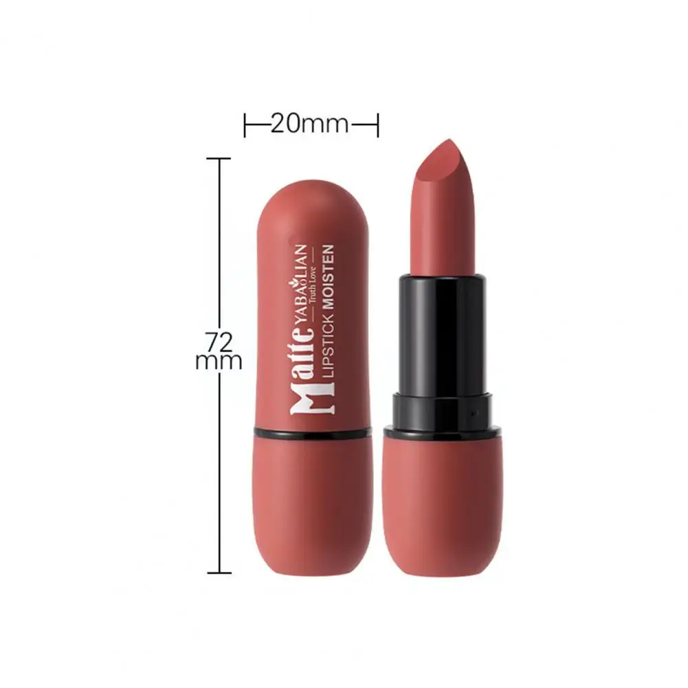 

Women Lipstick Elegant Matte Texture Non-caked Long Duration Velvet Lipstick Makeup Accessory Lipstick Lip Stick