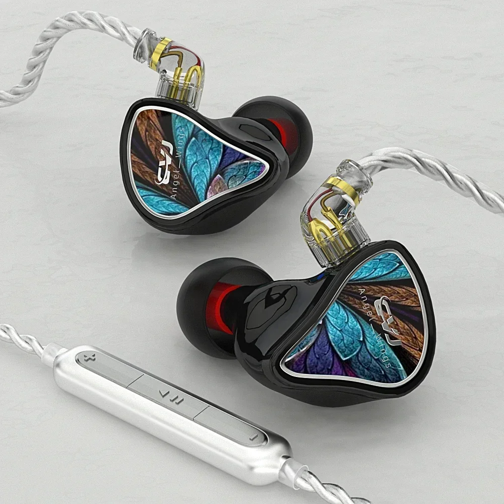 Cvj Angel Wings Hifi Best In Ear Wired Iem Auricolare 1Dd + 1Ba Sport Running Karaoke Auricolari Monitor Cuffie Csk Csn Mirror