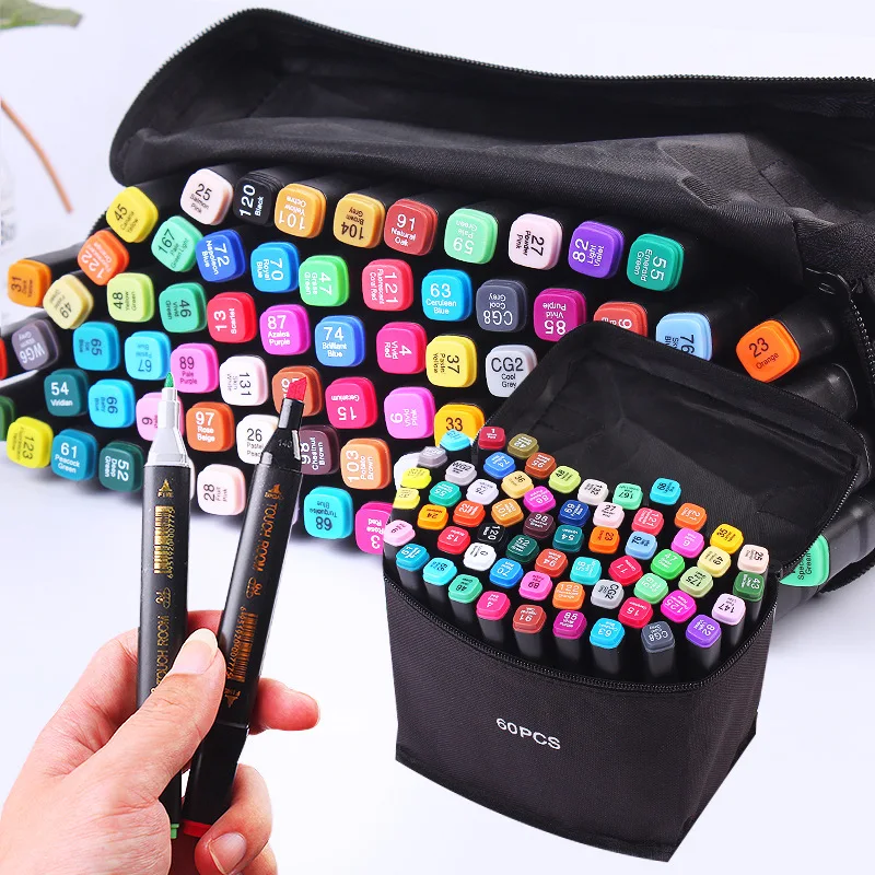 

Children 24 Color 48 Color Marker Double Ended Color Student Art Drawing Set Animation Comic Note Number Pen Wholesale