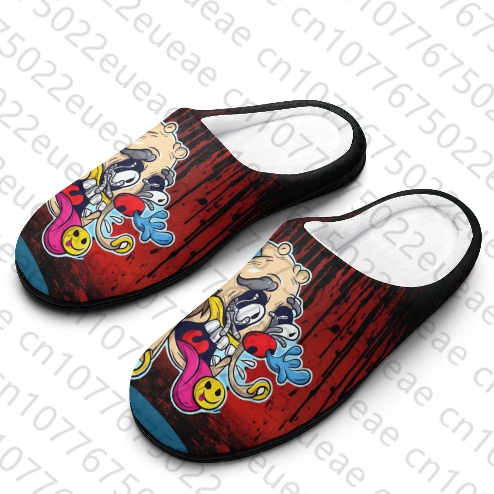 

Забавное лицо DIY Дизайн хлопок пара тапочки дышащая мягкая широкая универсальная домашняя обувь