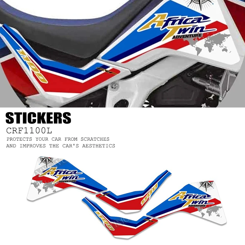

For Honda CRF1100L CRF 1100L CRF 1100 L Africa Twin Adventure Sport Motorcycle Fuel Tank Pad Decal Side Stickers Protection Set