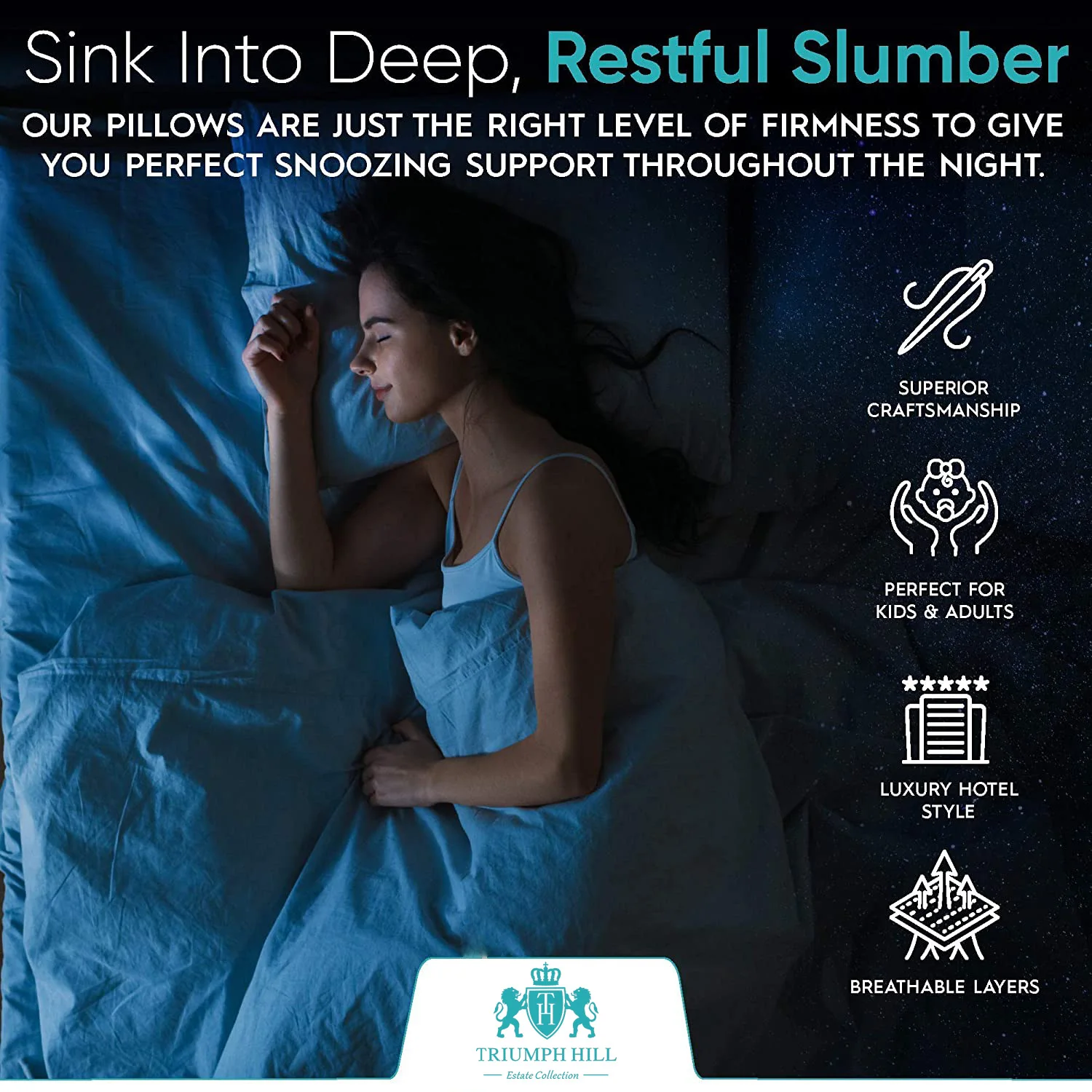 Customized Size Down Pillow 100% Goose Down Feather Household Goose Down Pillow Five-Star Hotel Pillow Core To Help Sleep 5