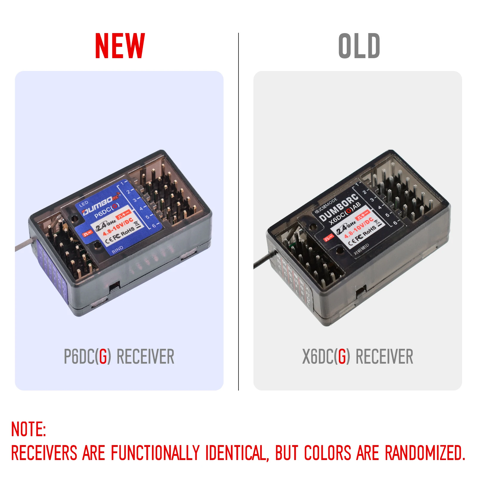 Récepteur RC 6 Canaux X6F/X6FG/X6DC/X6DCG avec Gyroscope pour Émetteur Flysky