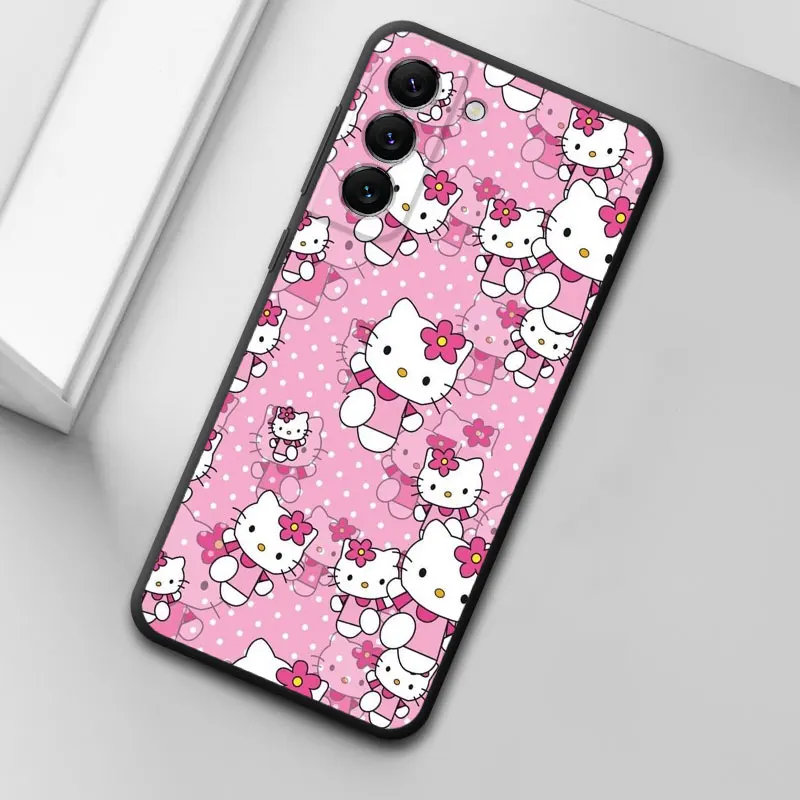 thumbnail image 1 of Bonita Funda de teléfono rosa de Hello Kitty para Samsung Galaxy, A53, A54, A51, A52, A73, A72, A71, A12, A13, A14, A70, A50, A21, A33, A42, 1 of 5