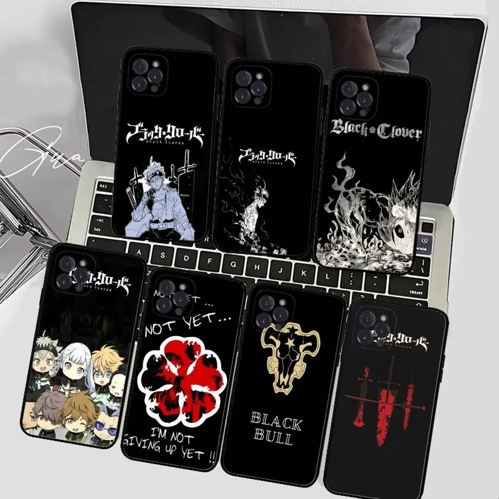 Anime Black Clover Logo Transparent Soft Phone Case