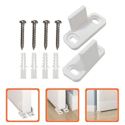 2 Pcs Bypass Door Guide Barn Floor Rails Door Stops Sliding Bottom Guide Doorstop Carbon Steel Guides Swing Stopper