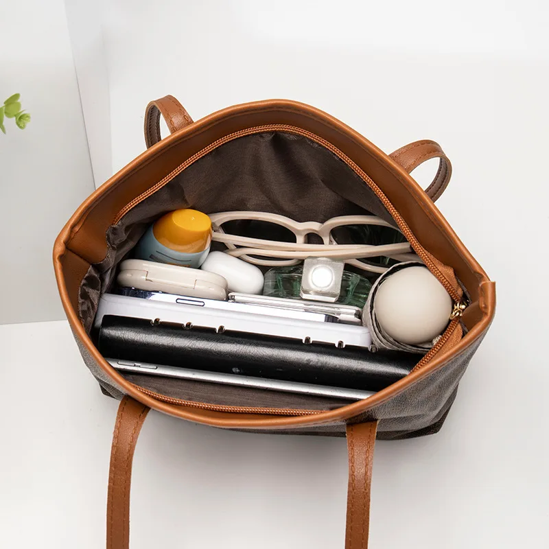 Women's bag bag women's 2023 new embossed floral handbag shopping bag versatile large capacity bucket bag