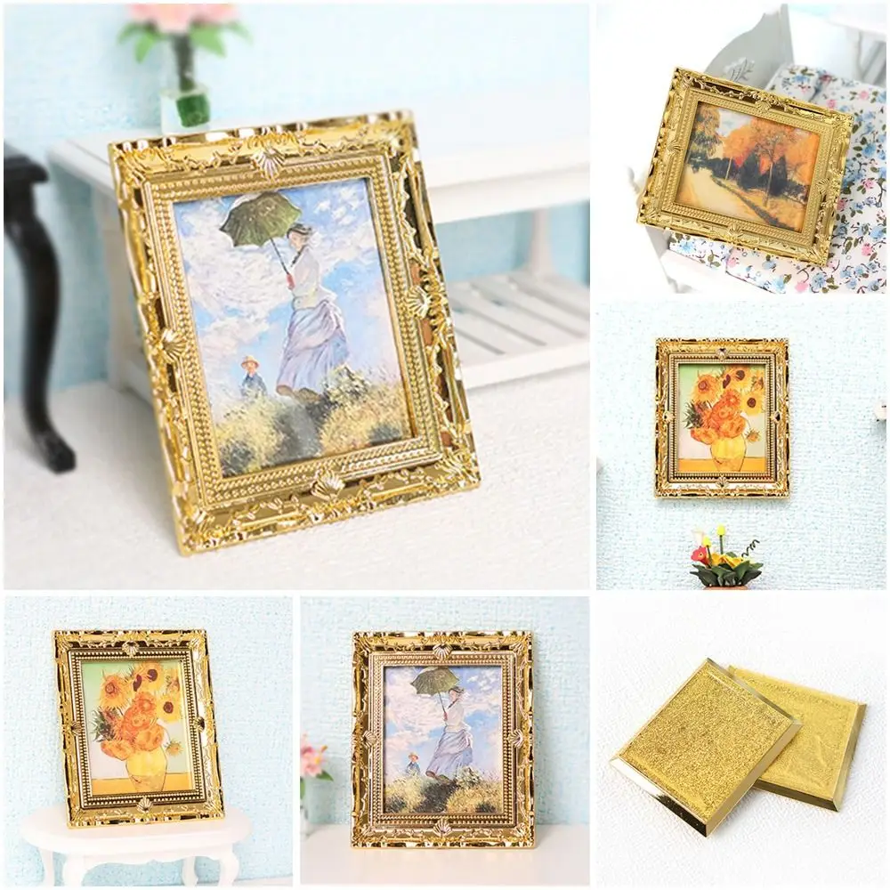 Resin Dollhouse Miniature Accessories Photo Frame