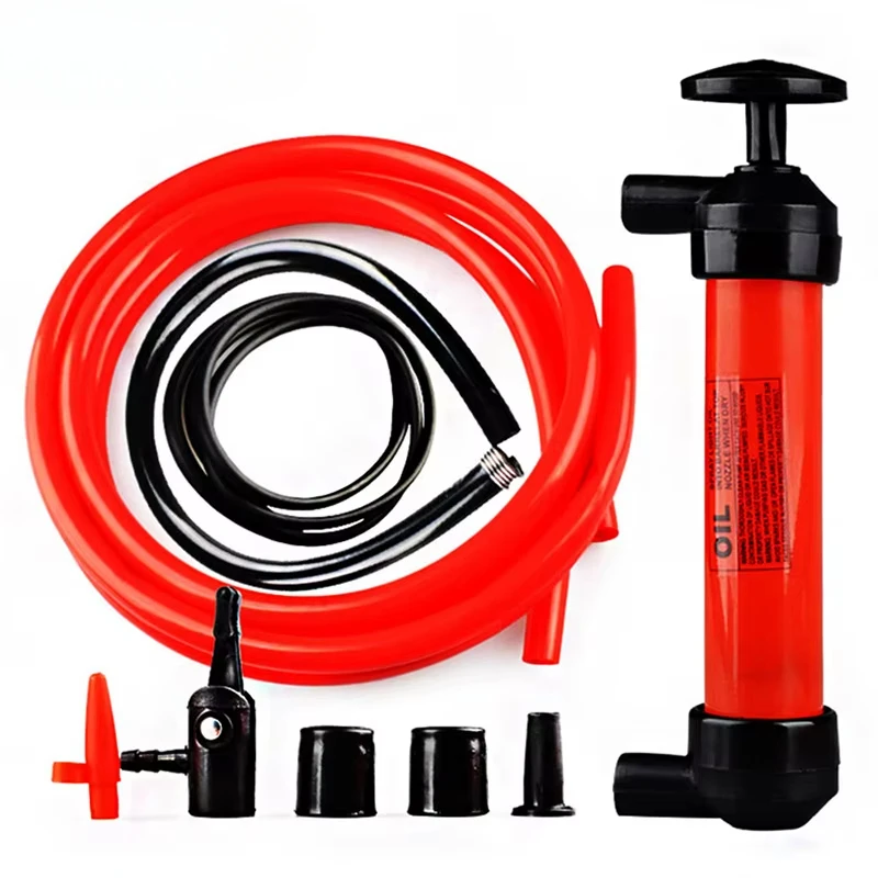 1pc Portable Manual Oil Pump Hand Siphon Tube Car Hose Liquid Gas Transfer Sucker Suction Inflatable Pump oil pump