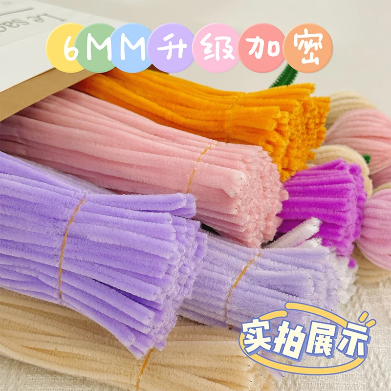 100 pcs Twist Bar Chenille Stems (Pipe Cleaners) – Creative DIY Craft Supplies 4