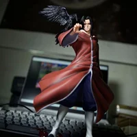 مجسم أنمي ناروتو شيبودن أوتشيها إيتاشي برداء الأكاتسكي 22 سم | Naruto Shippuden Uchiha Itachi Akatsuki Robe Action Figure 22cm