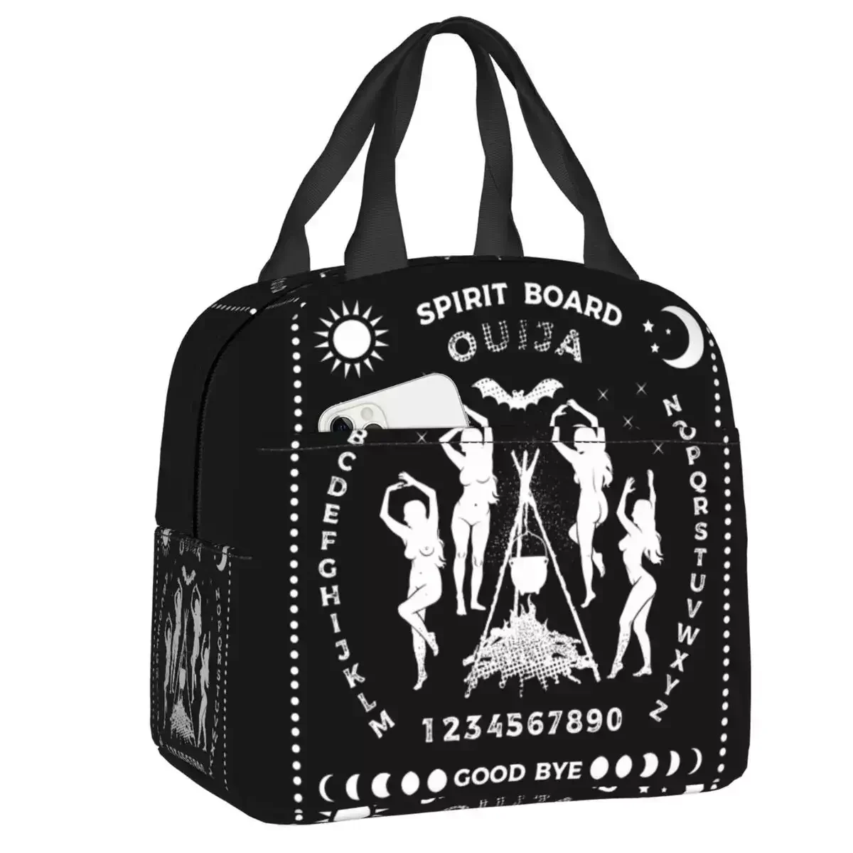 

Новинка 2023 Ouija доска с ведьмами танцующий Ланч-бокс Оккультизм кулер для ведьмастера Термоизолированный Ланч-бокс для офисной работы