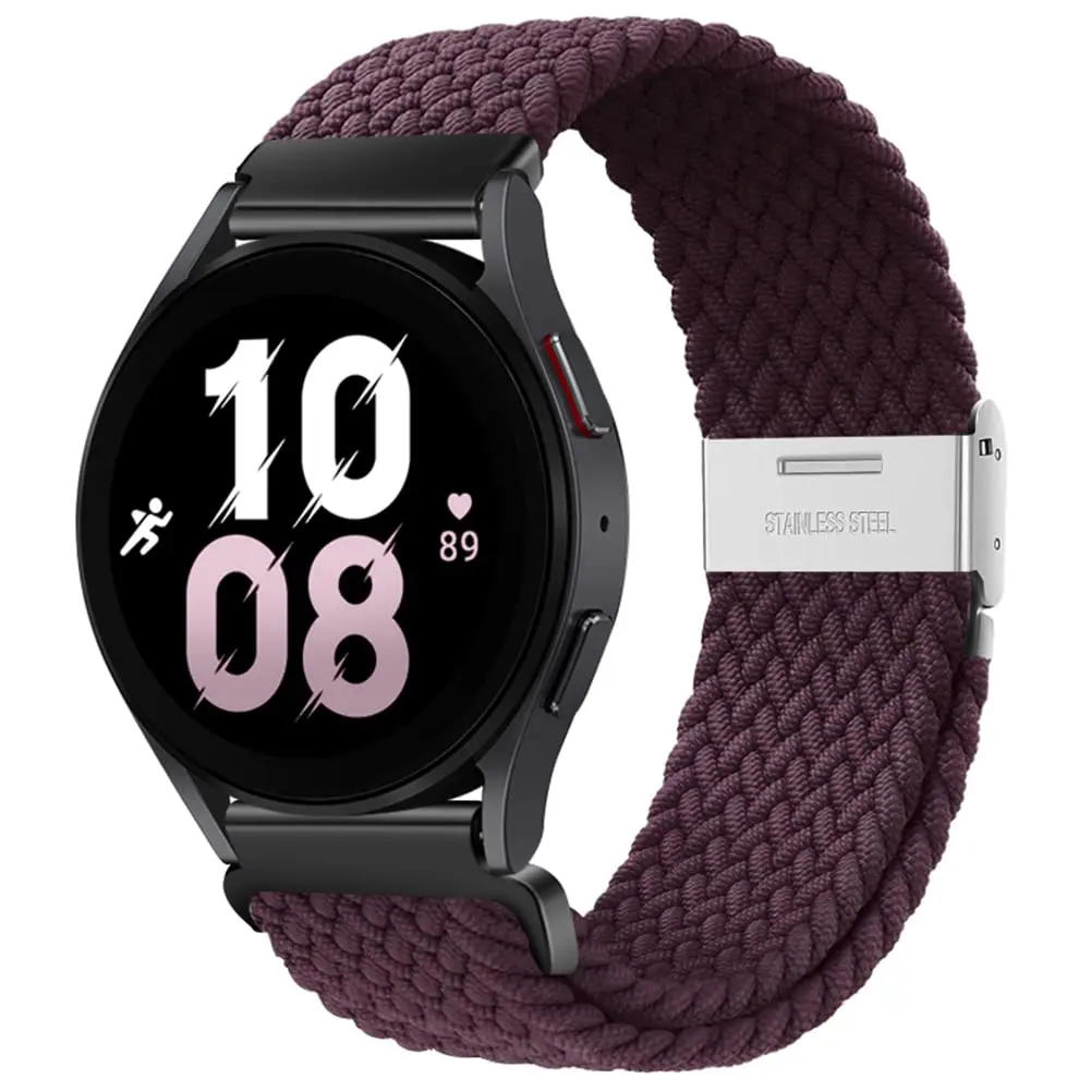 Braided Elastic Bracelet 20mm/22mm Smartwatch Band Strap