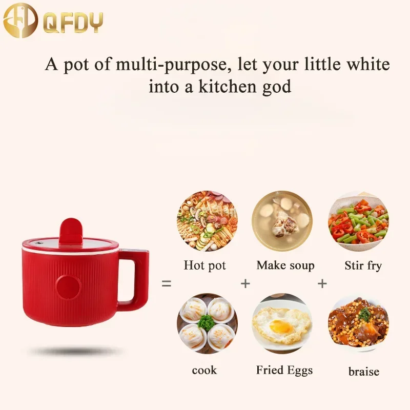 Automatic small electric cooker Multi-functional electric cooker small rice Small mini hot pot 1-2 people use