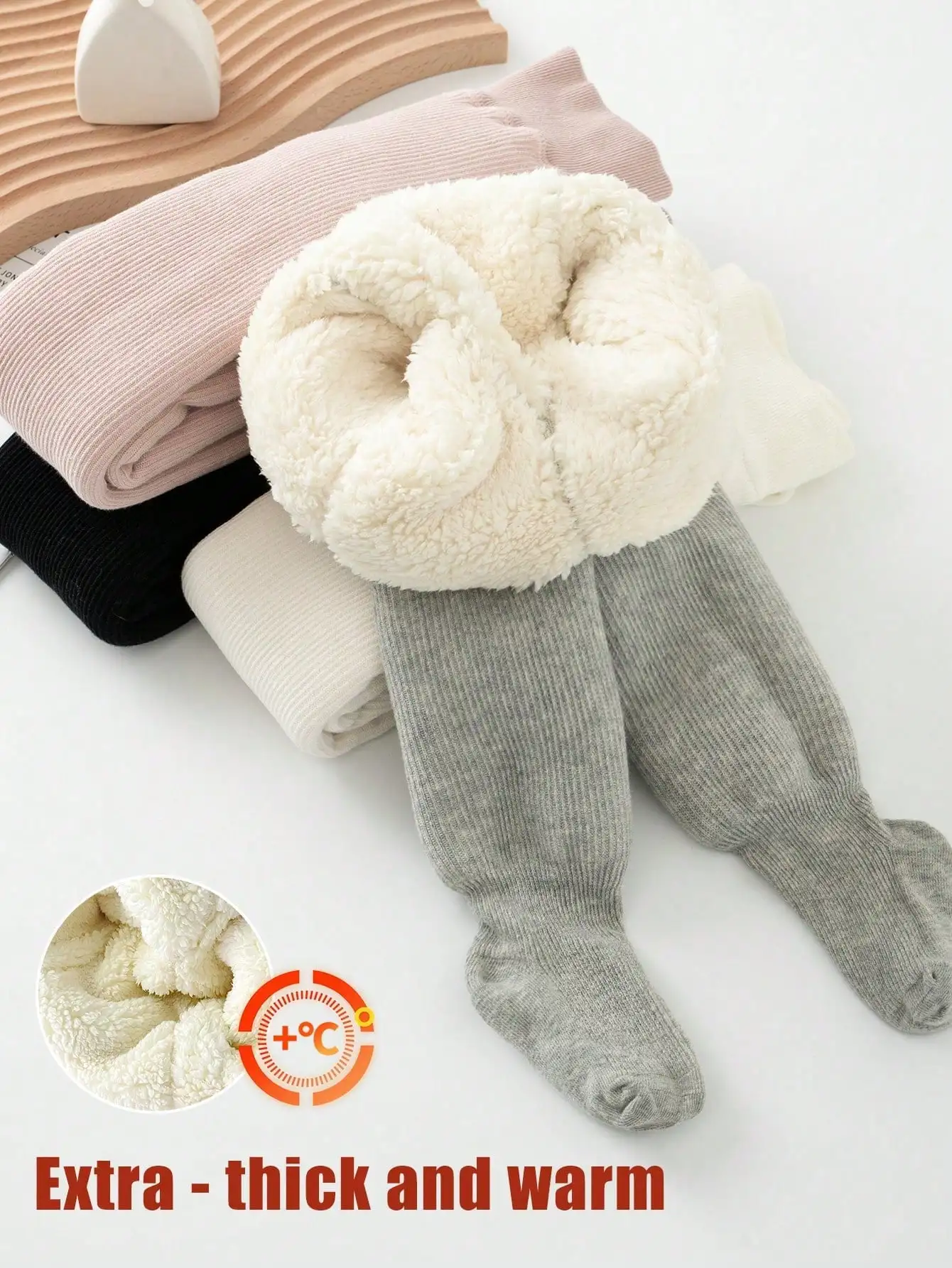 Un set di calze collant calde per bambini, adatte a bambine da 0 a 10 anni, biancheria intima invernale per bambini, leggings invernali per ragazze.