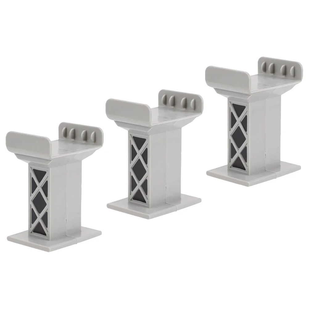 

3 Pcs Train Track Pier Model Accessories Bridge for Games Code Decorative Toy DIY Railway Playing