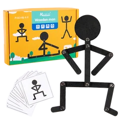 Montessori - Inspired Educational Wooden Puzzle and Busy Board (Sports little person)