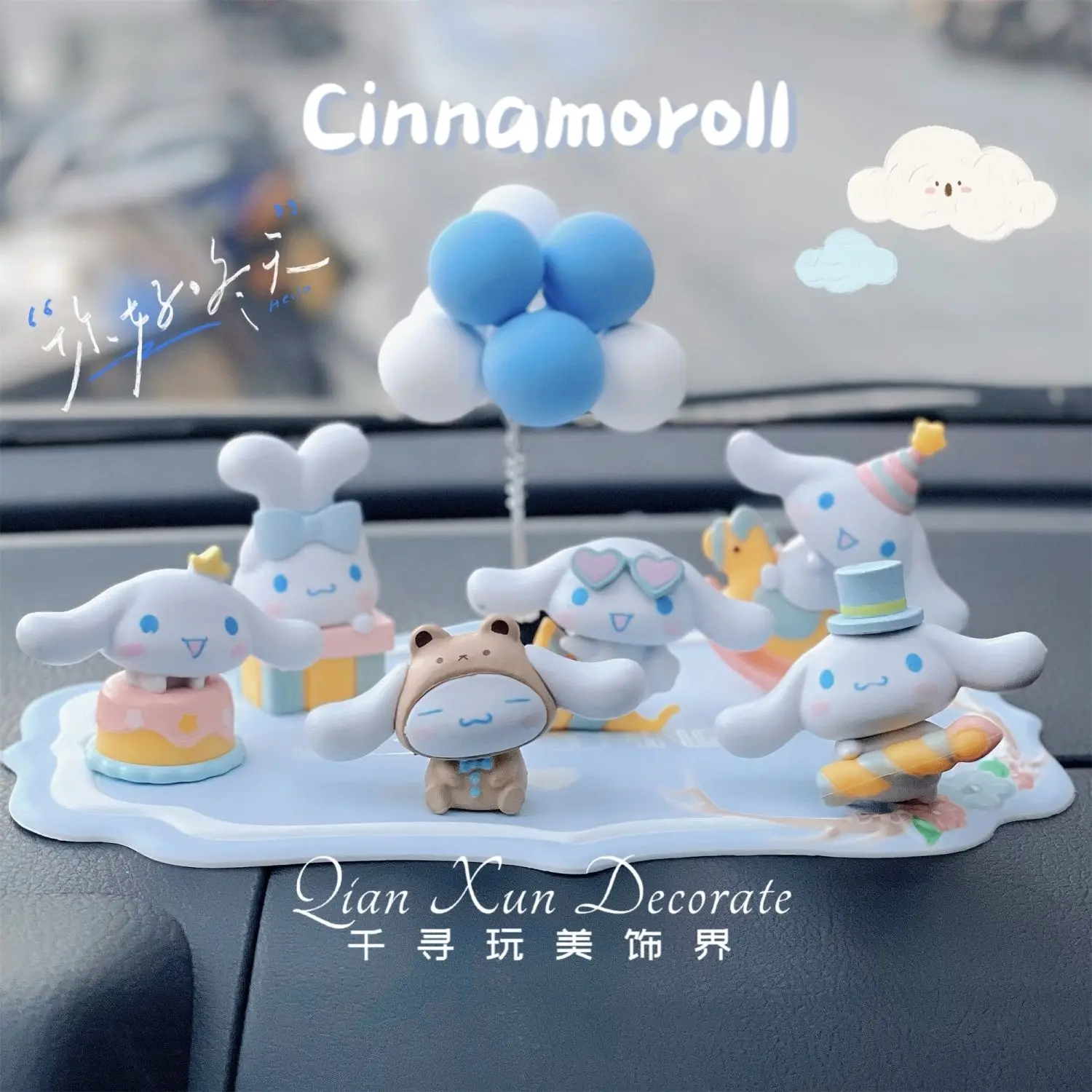 

Sanrio Cinnamoroll Kawaii Anime Car Interior Decoration Car Hook Multifunction Car Seat Hook Car Invisible Hook Universal Cute