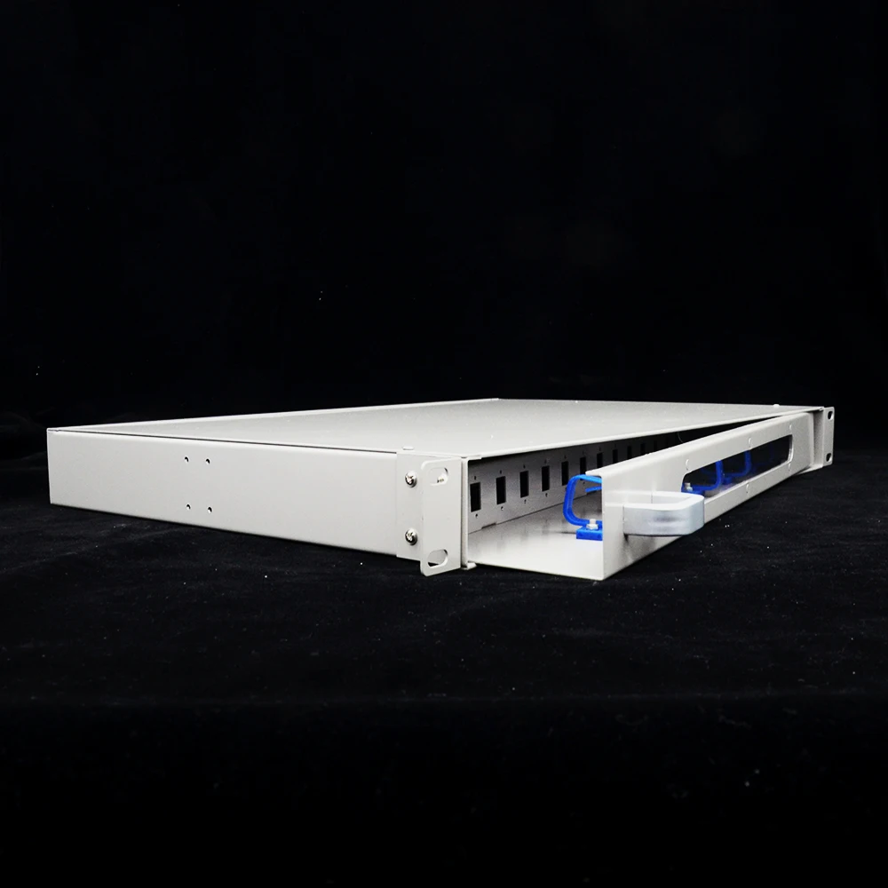 

MT-1040B 0.25mm 0.9mm optical fiber 12 Ports 1U Rotary pull-out type fiber optical distribution frame