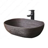 Ceramic Table Sink Porcelain Countertop Vessel Sink For Bathroom Balcony Lavatory Washbasin Above Counter Vanity Bowl Art Basin 6