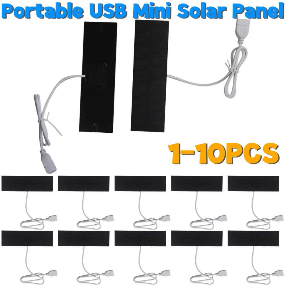 Mini Solar Panel Portable Battery Mobile Phone Charging Bank Solar Battery Charger for Phones Fans Flashlight Small Power Banks