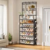 Shoe Rack 7Tier for Closet Entrance Shoe Shelf with Hooks Side Pocket Space Saving 1