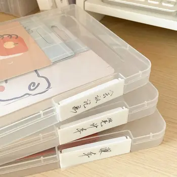 1Pc Cartella di smistamento in plastica Porta file Scatola organizzatore A4 A5 Desktop Organizzare Scatola di immagazzinaggio carta A4 Cancelleria per ufficio