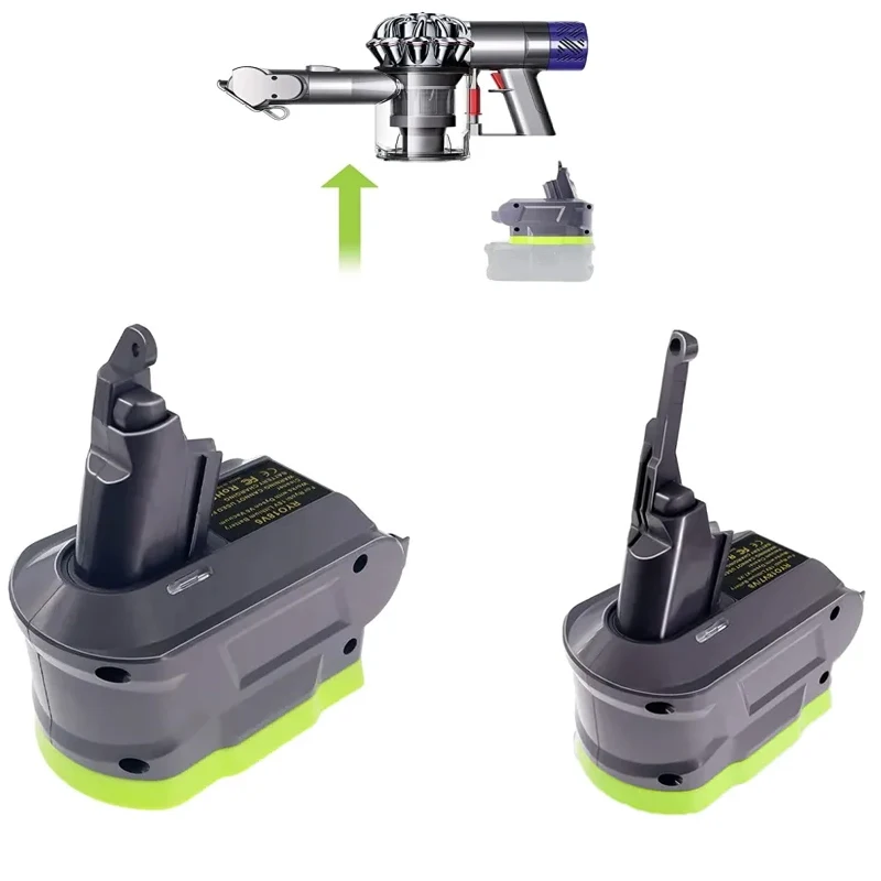 

Сменный Адаптер для аккумулятора Ryobi, 18 в, преобразователь литиевой батареи в ручной пылесос Dyson V6 V7 V8 P107 P108