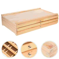 Painting Storage Box Brush Container Paintbrush Holder Organizer Drawer Pencil Tool 2