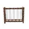 Tabletop Decoration Test Tube Bamboo Wood Propagating Station Rack Hydroponic Plants Flower Bud Planter Glass Vase Terrarium 5