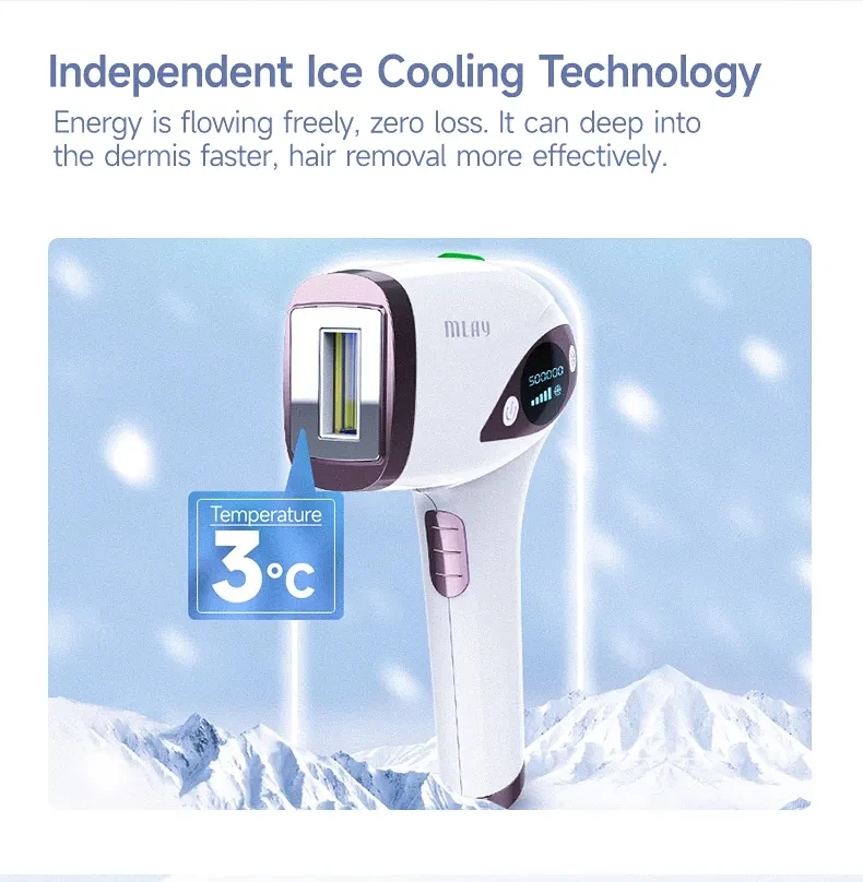 ماكينة إزالة الشعر بالليزر MLAY T4 IPL للاستخدام ا...