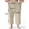 2023 Linen Summer Thai Fisherman Wrap Pants Cotton Men Women Loose Yoga Medieval Japanese Samurai Pants Unisex Kimono Trousers 6