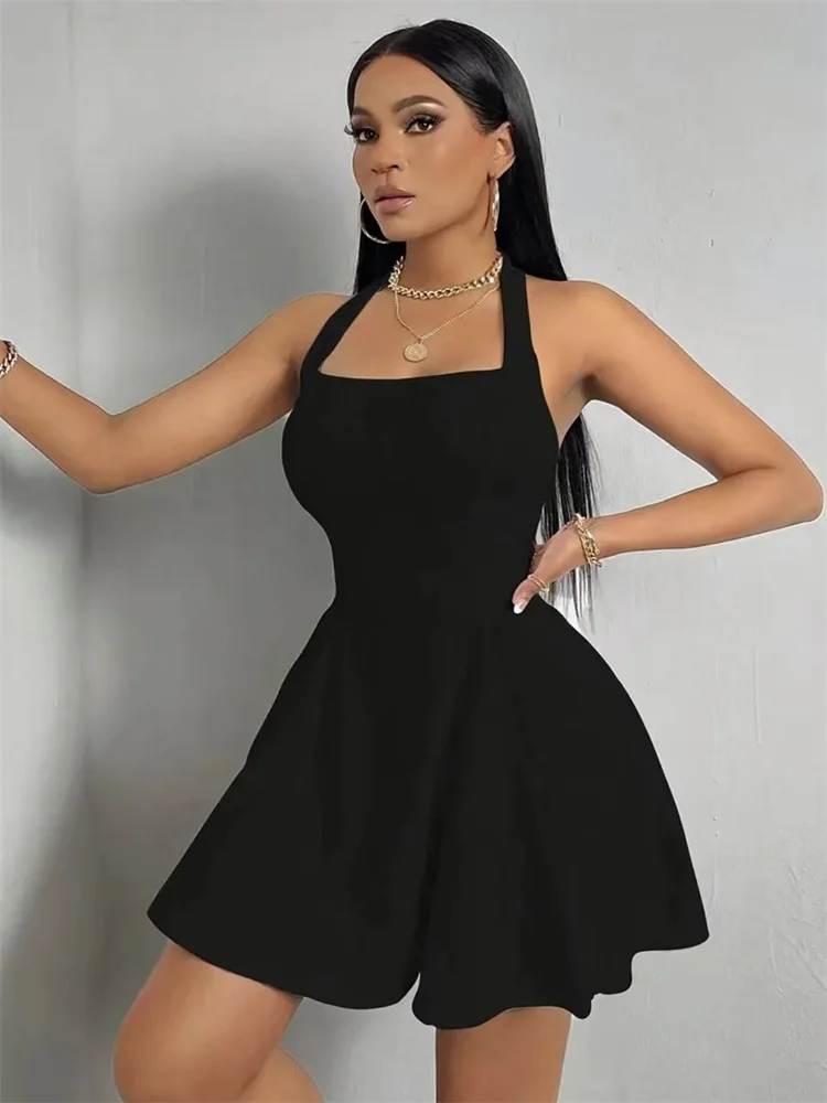 Women Spring Summer Style Dresses Lady Casual Strapless Slim Mini A-Line Dress DF5021