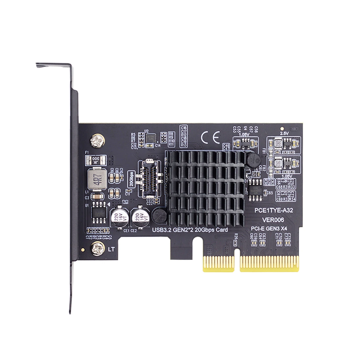 

Плата расширения Cablecc USB 3,2 PCI-e для USB-контроллера, 20 Гбит/с