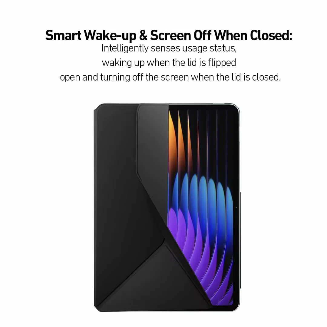 Deluxe Magnetic Leather Stand Cover with Smart Wake/Sleep Feature