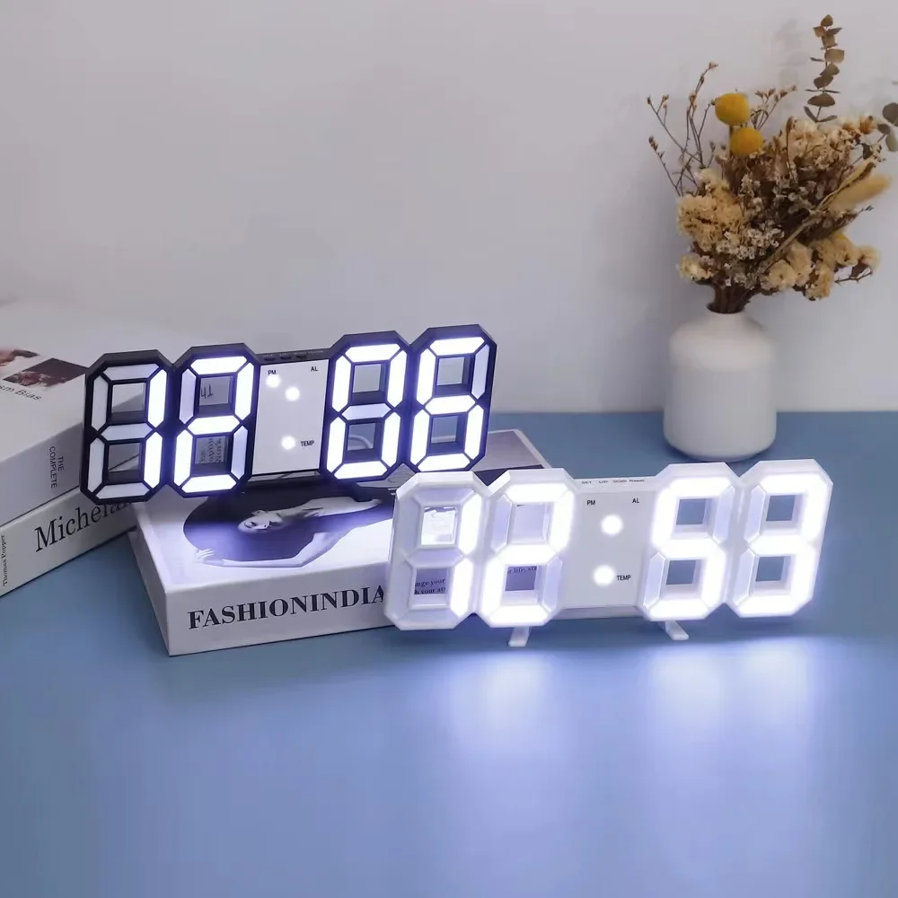 Digital Decoration for Bedroom Desk Watches Led Wall Clock Living Room Alarm Modern Home and Decoration Electronic Table Decor