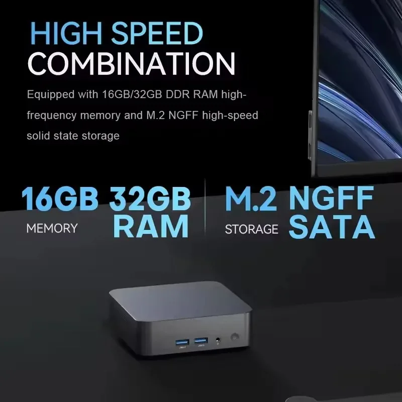 코어 N95 16GB 램 1TB/2TB SSD WIFI 6 BT5.2 4K HD 미니 게이밍/오피스/스터디 PC 미니 PC 윈도우 11 프로