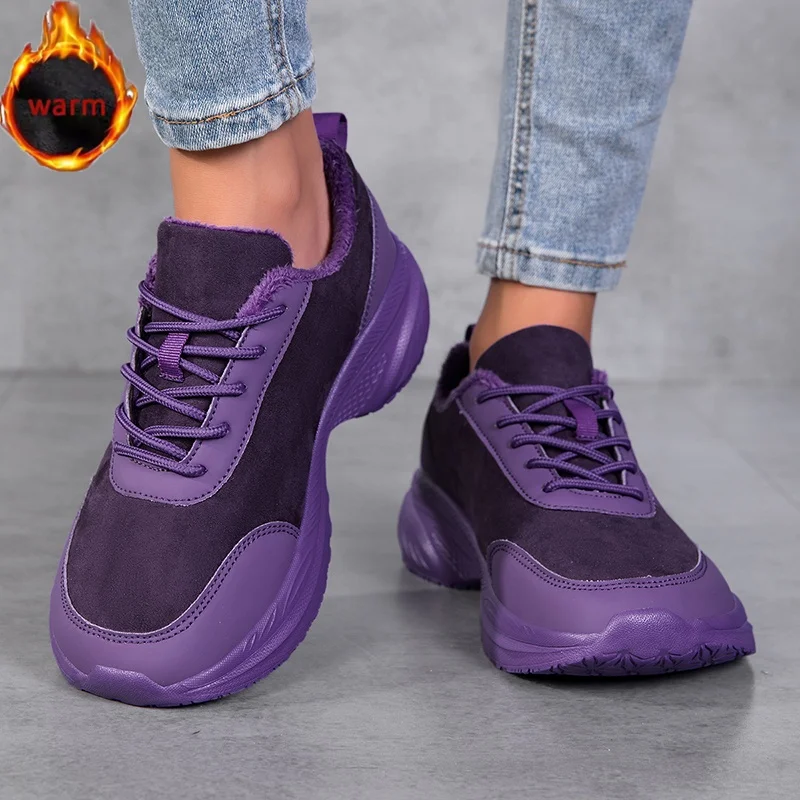 Winter Wide Head Men's sneakers Unisex Barefoot Comfortable Big Size warm Casual Shoes Non-slip Hiking Shoes Minimalist
